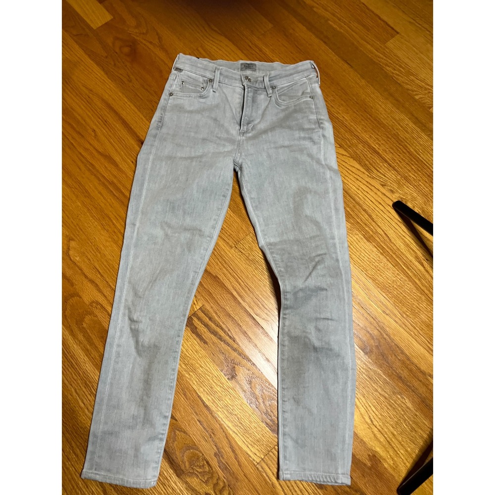 Citizens of Humanity Gray Rocket Crop High Rise Ankle Skinny Jeans Size 25